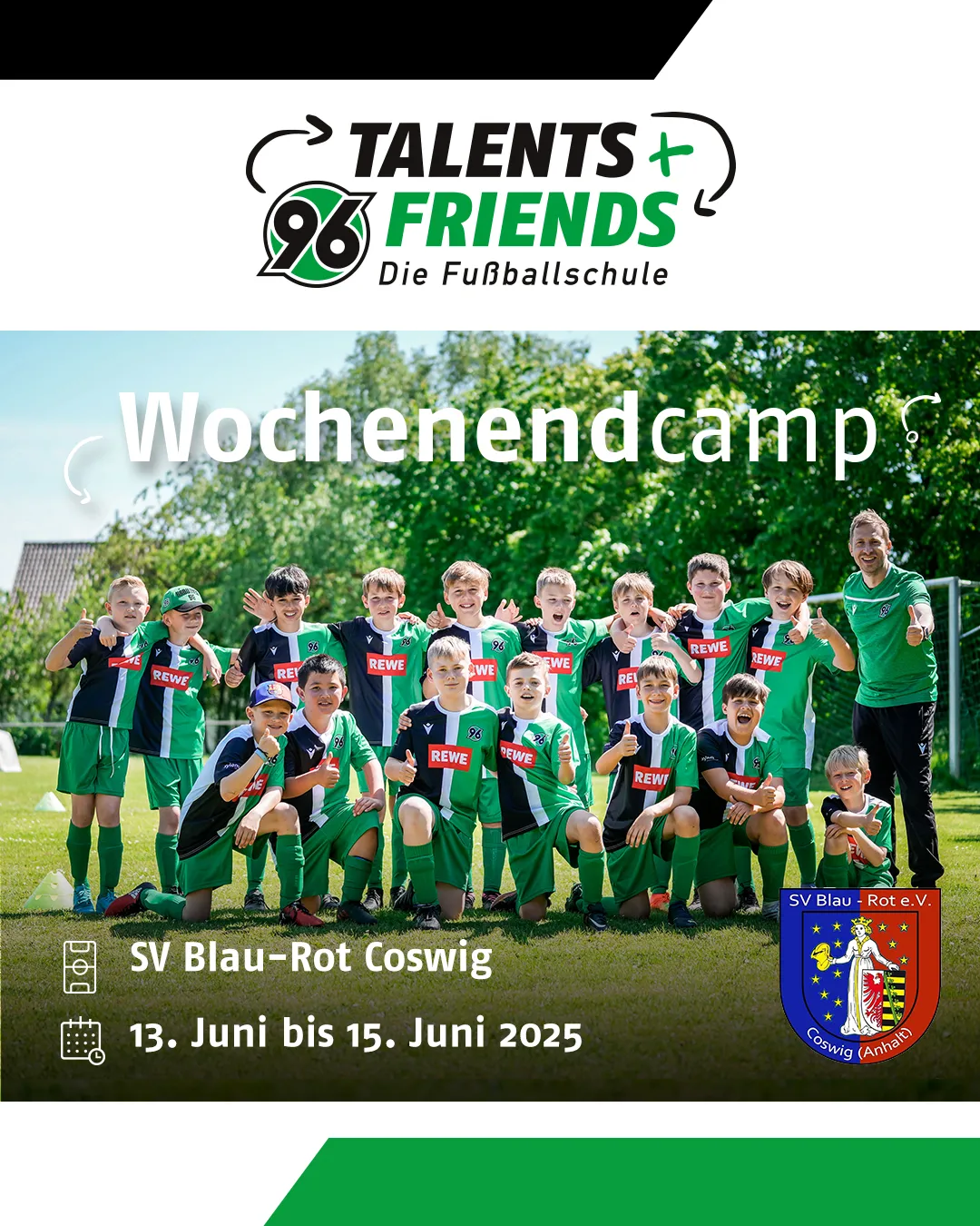 Fußball-Wochenendcamp 2025 der Hannover 96-Talents+Friends Fußballschule